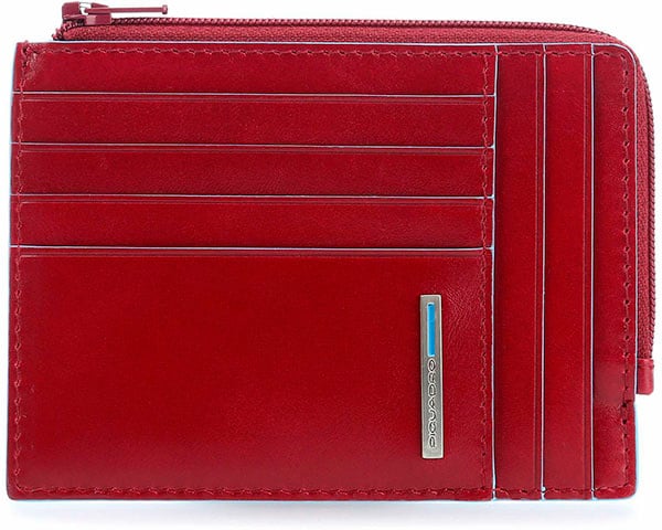 Чехол для кредитных карт Piquadro Blue Square  PU1243B2R/R красный натур.кожа