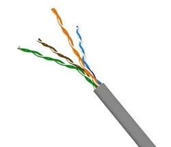 NM-FTP5E4PR-CCA Кабель витая пара Lanmaster FTP 4 пар. кат. 5е одножильный AWG24 PVC 1м (305м) внешний цвет: серый