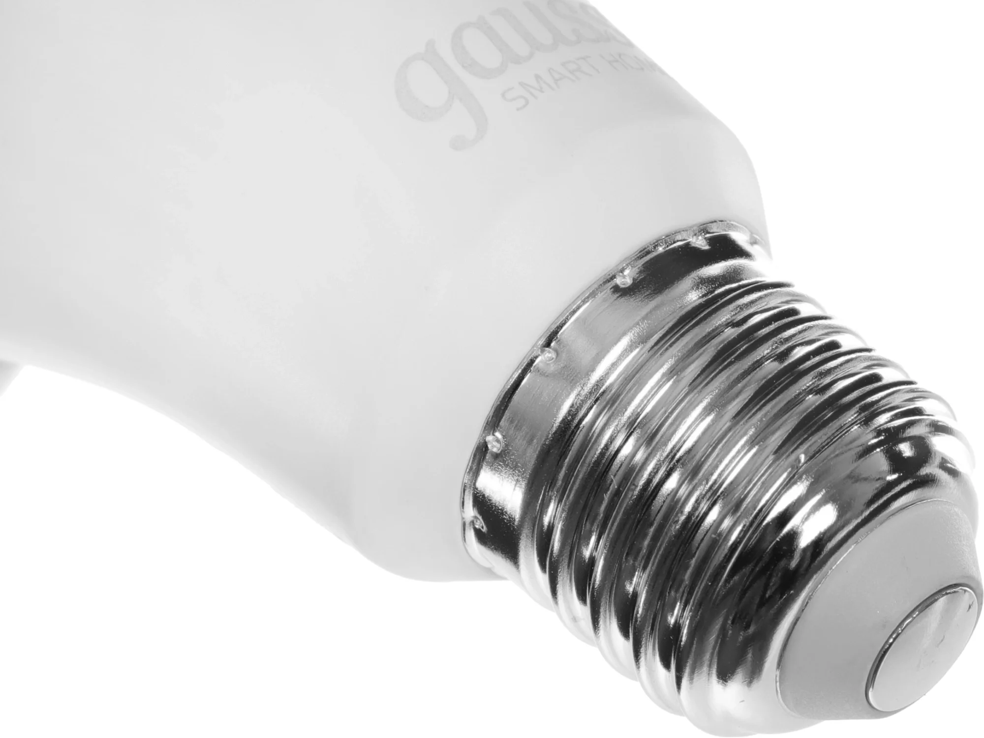 Умная лампа Gauss IoT Smart Home E27, 1 055лм, свет - тёплый белый/белый, 10Вт, грушевидная, IEEE 802.11 b/g/n, IP20, белый, 1080112