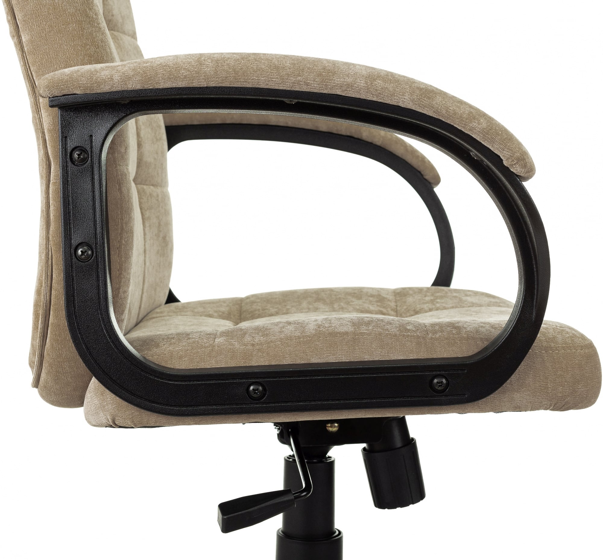 Кресло руководителя Бюрократ CH 002 Fabric Light-21 песочный, крестов. пластик