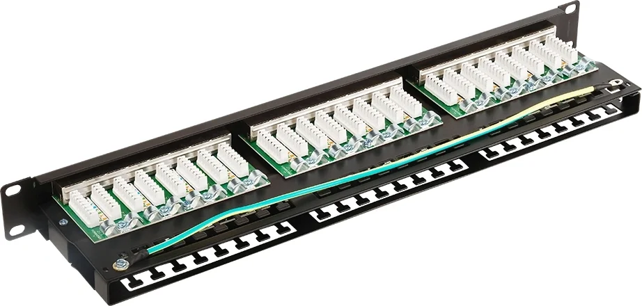 Патч-панель LANMASTER - PPC48S5E, 48-ports, кат. 5e, STP, RJ-45, IDC Dual, 1U, LAN-PPC48S5E