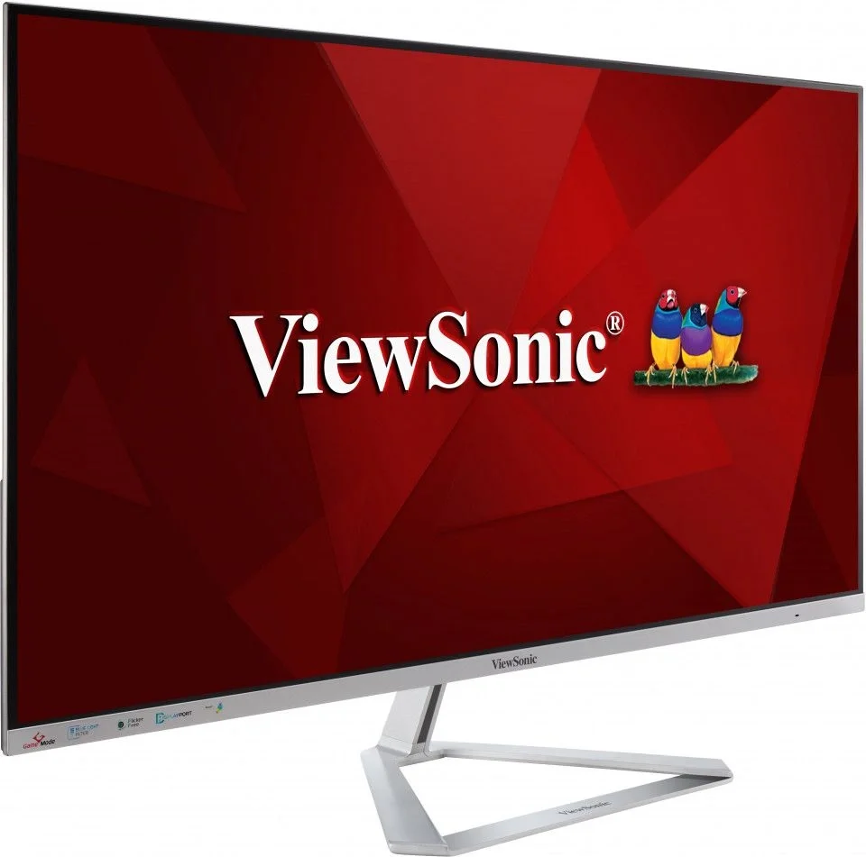 Монитор Viewsonic - VX3276-MHD-3, 31.5", 16:9, IPS, 1 мс, 250cd/m², 1200:1, 1920x1080 (Full HD), 75 Гц, VGA, 1x HDMI, 1x DP, speakers, цвет серебристый, VS18391