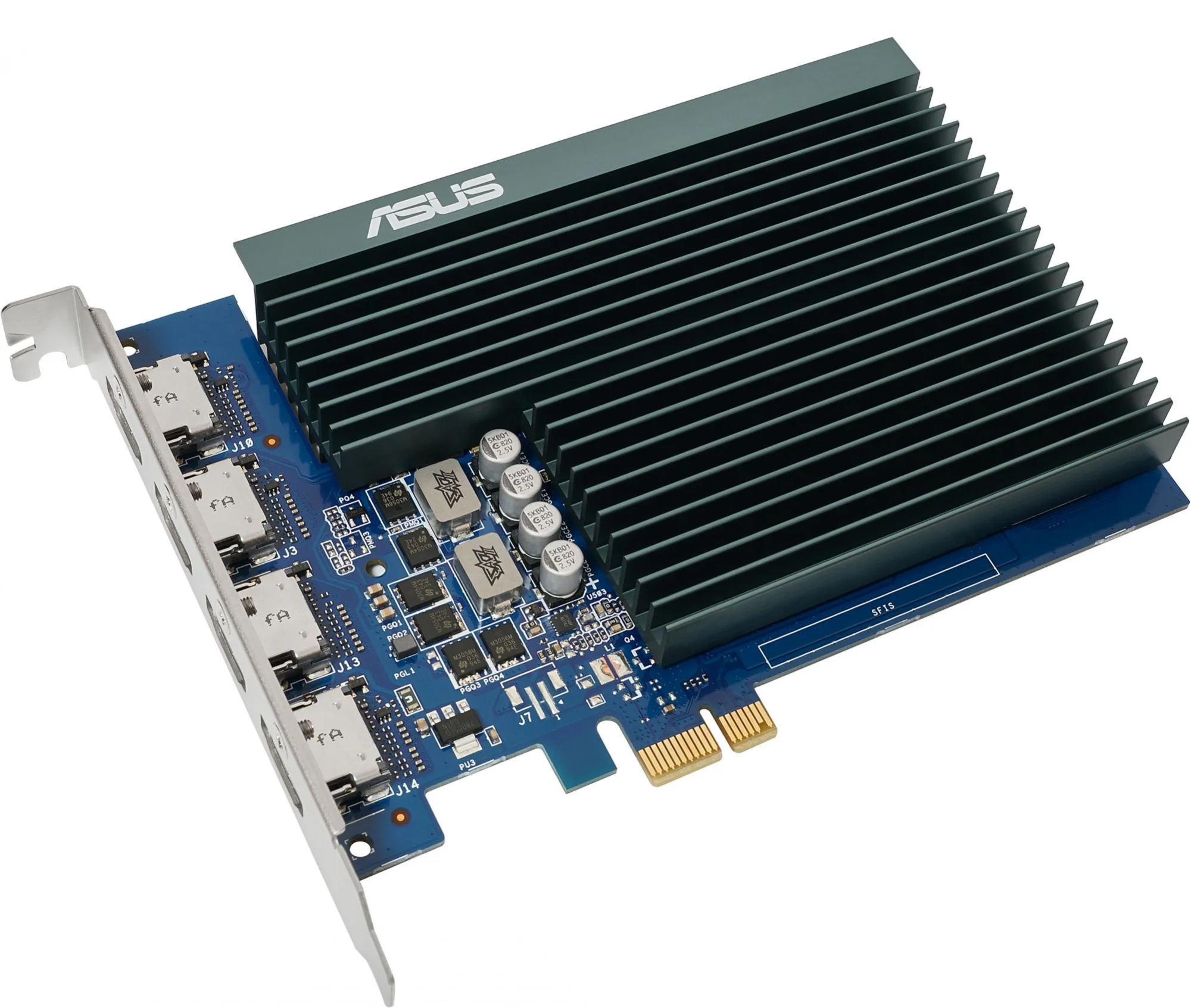 Видеокарта ASUS PCI-E GT730-4H-SL-2GD5 NVIDIA GeForce GT 730 2Gb 64bit GDDR5 902/5010 HDMIx4 HDCP Ret [GT730-4H-SL-2GD5]
