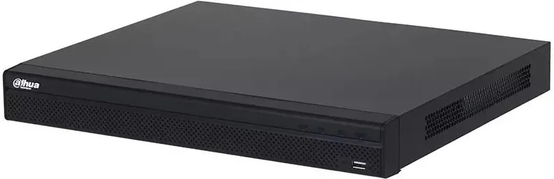 DAHUA DHI-NVR4216-16P-4KS3 16-канальный IP-видеорегистратор с PoE 4K и H.265+, видеоаналитика, входящий поток до 160Мбит/с, 2 SATA III до 20Тбайт