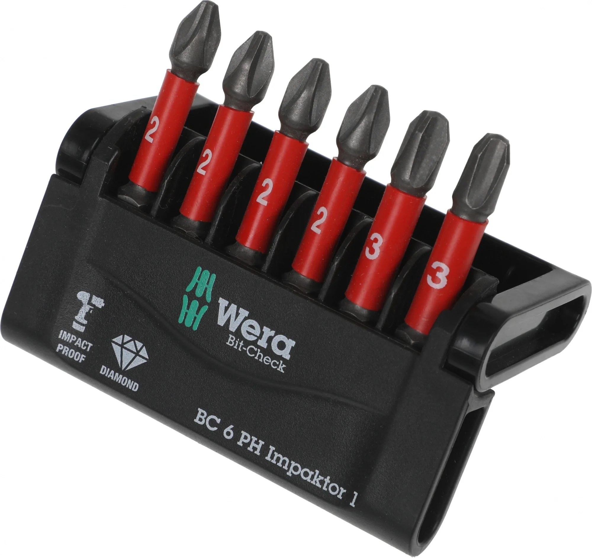 Набор бит Wera WE-057691 универсал. (6пред.)  для  гайковертов