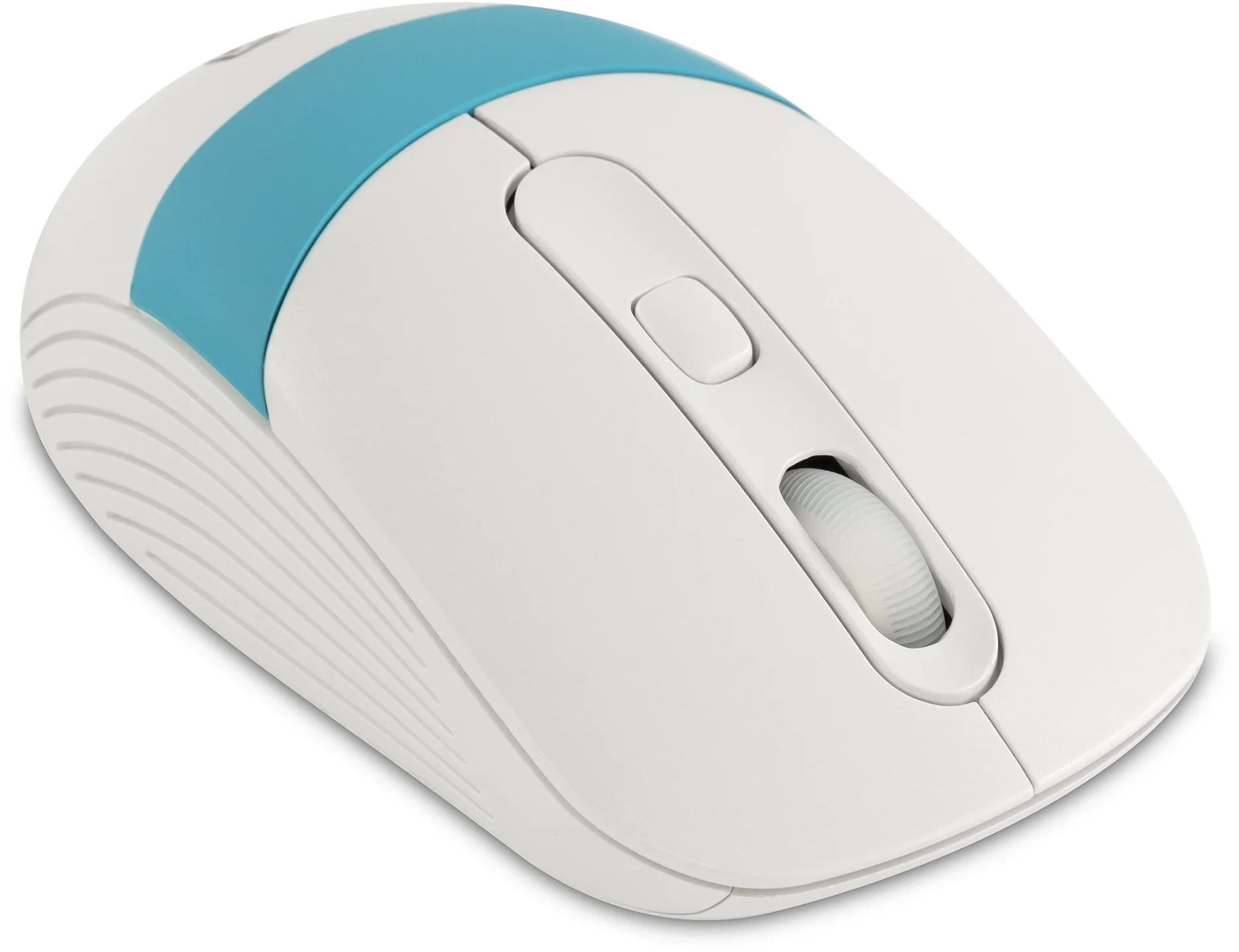 Мышь Oklick 310MW белый/синий оптическая 3200dpi беспров. USB для ноутбука 4but (1869094)