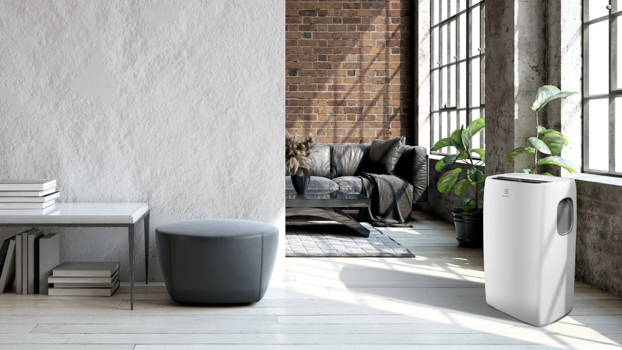 Кондиционер мобильный Electrolux Loft EACM-11 CL/N3 белый площ.27м2