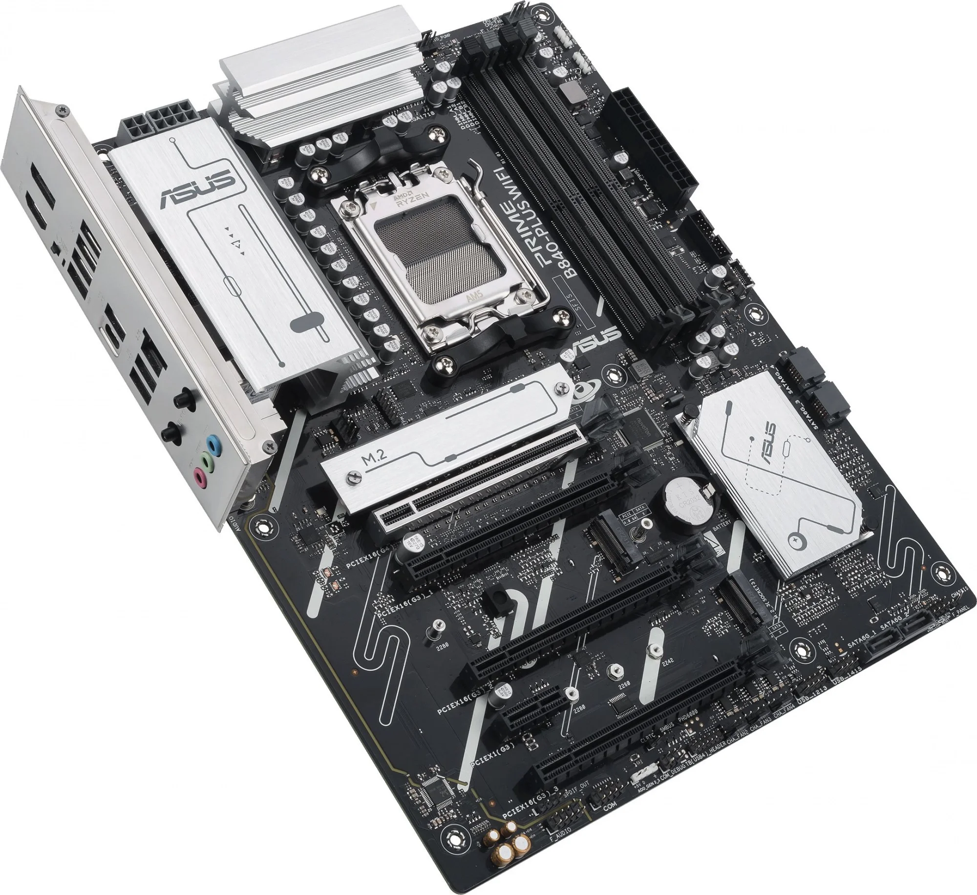 ASUS PRIME B840-PLUS WIFI (Socket AM5, ATX, 4xDDR5(192GB), DP/HDMI 2.1, 1xPCIe 4.0x16/3xPCIe 3.0x16, 1xLAN (2.5GbE), Wi-Fi, BT, 4xSATA 6Gb/s, 3xM.2, 1xType-C, 3xUSB 3.2, 4xUSB 2.0)