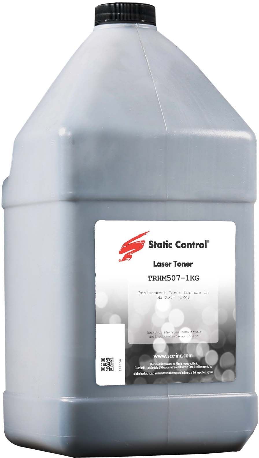 Тонер Static Control TRHM507-1KG черный флакон 1000гр. для принтера  HP LJ M506