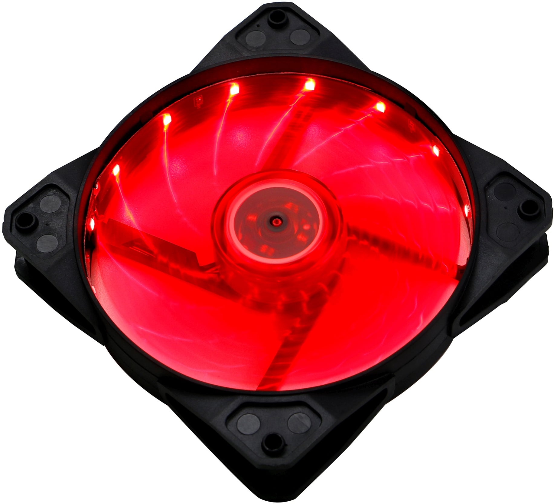 Вентилятор DIGMA DFAN-LED-RED, 120 мм, LED красный, 3-pin+Molex