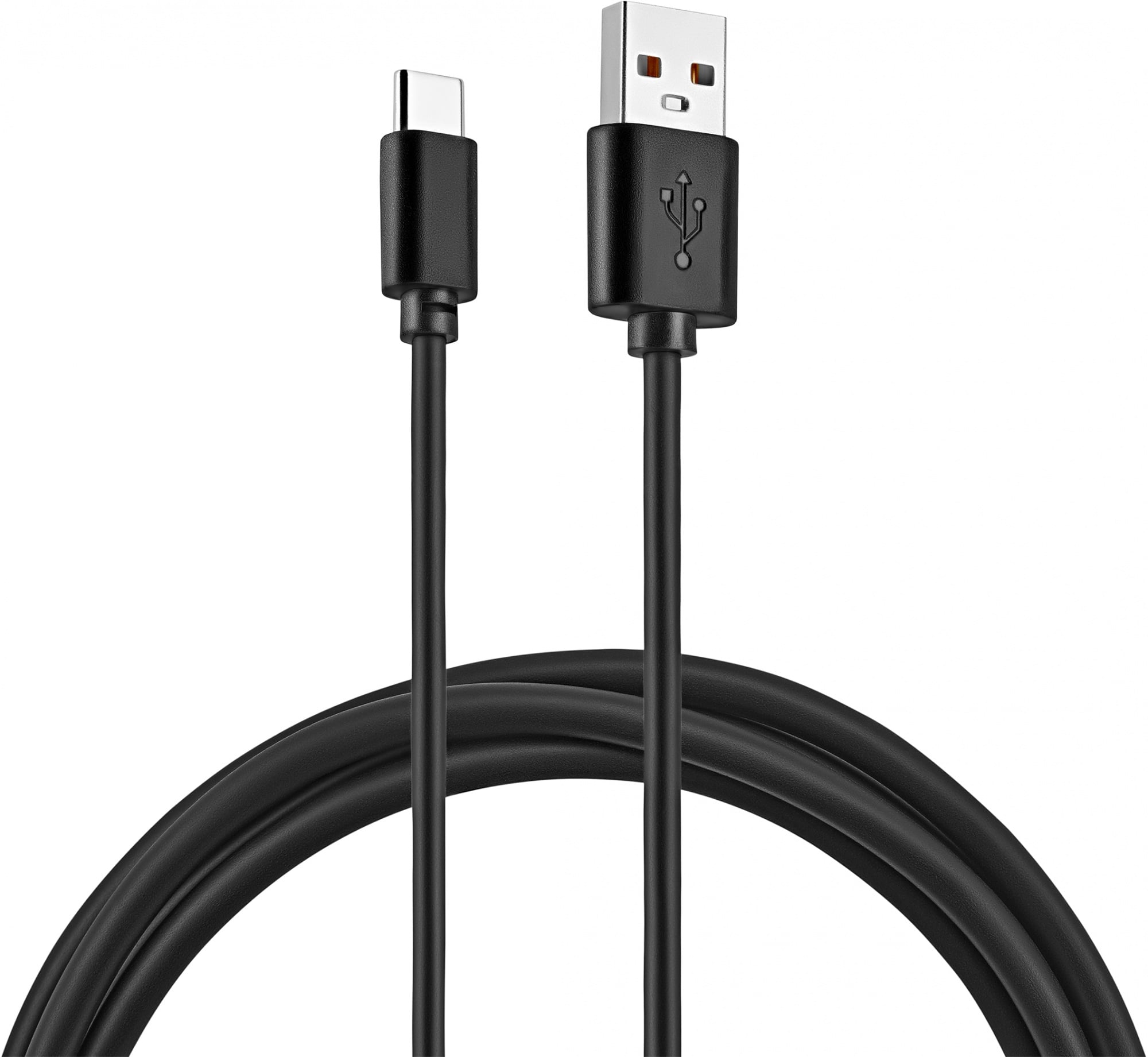 USB кабель BURO, USB Type C (M) -> USB Type A (M), USB 2.0, 1 м, цвет чёрный, BHP RET TYPEC1 BL