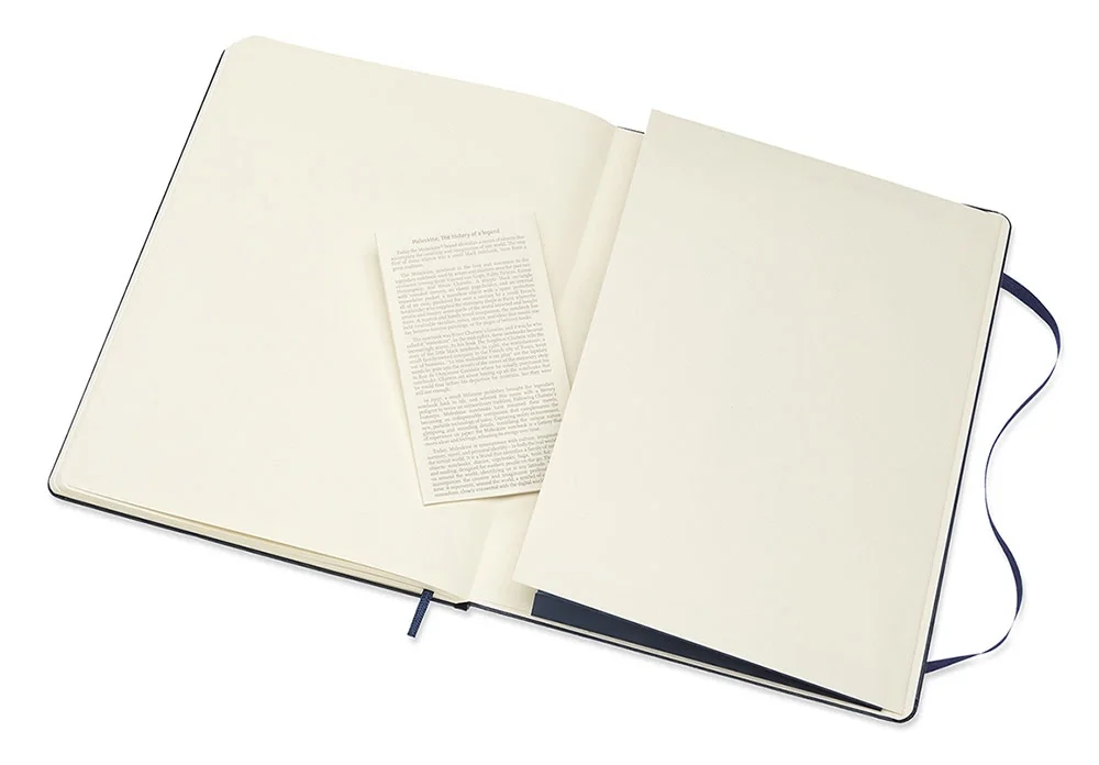 Блокнот Moleskine CLASSIC QP092B20 XLarge 190х250мм 192стр.  нелинованный  твердая  обложка синий