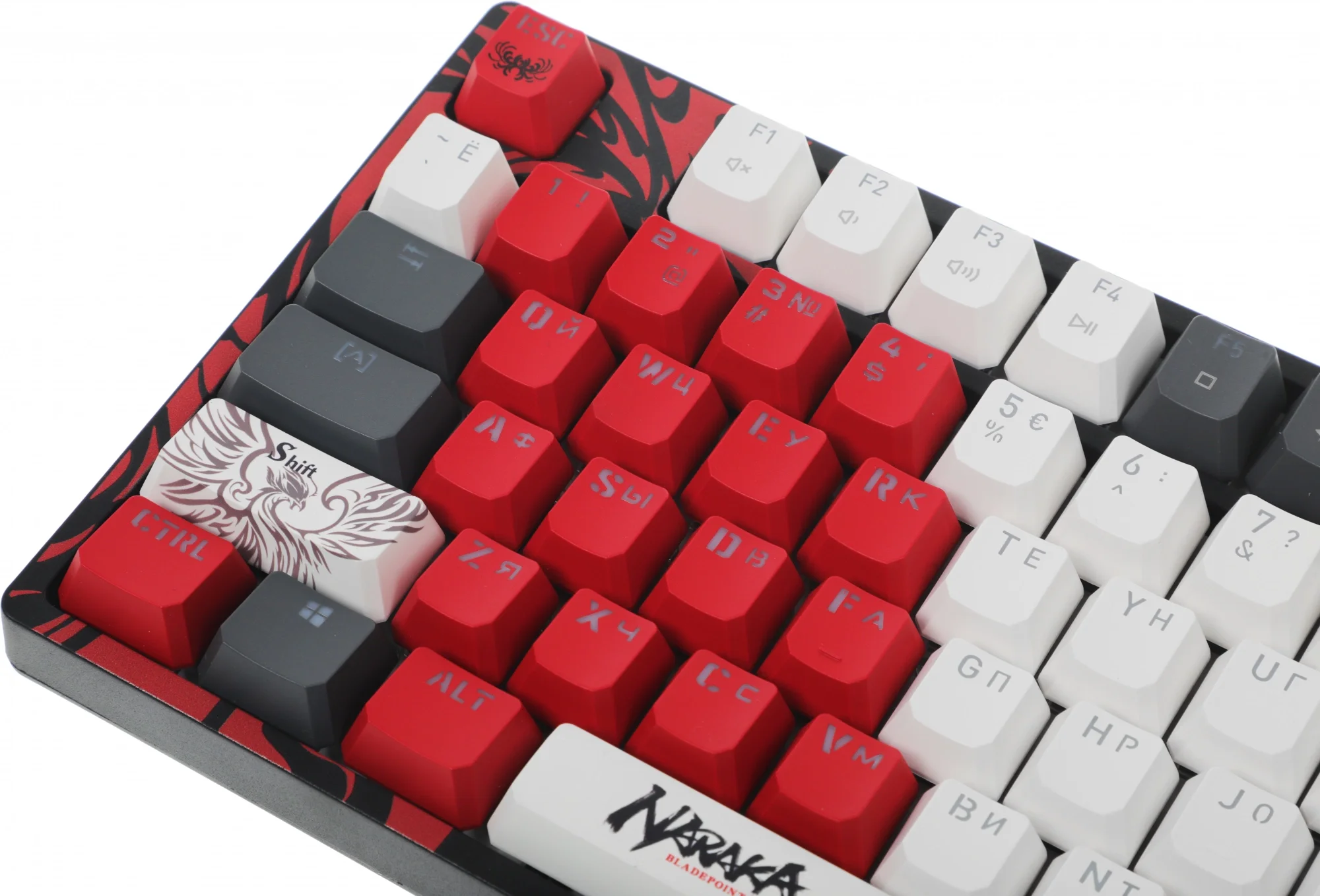 Клавиатура A4Tech S87 Naraka механическая черный/красный USB for gamer LED кабель 1.8м