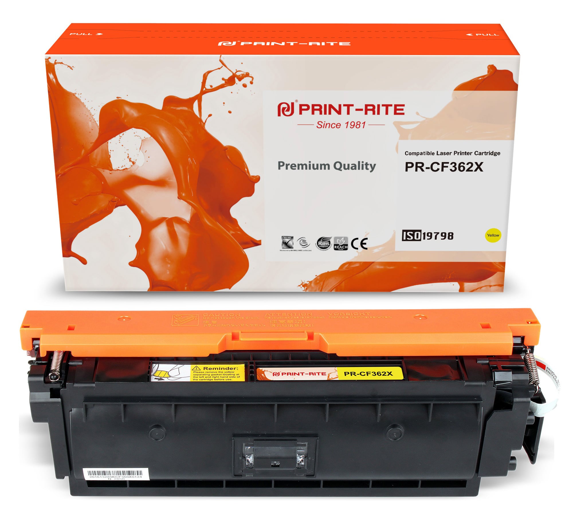 Картридж лазерный Print-Rite TRHGL9MPU1J PR-CF362X CF362X желтый (9500стр.)  для  HP  CLJ M552dn/M553dn/M553N/M553x