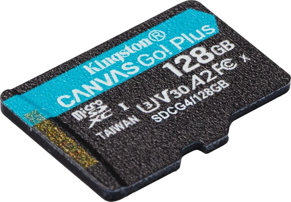 Карта памяти Kingston  128GB microSDXC Canvas Go Plus Gen4 200MB/s A2 U3 V30 Card W/O ADP/ Kingston 128GB microSDXC Canvas Go Plus Gen4 200MB/s A2 U3 V30 Card W/O ADP