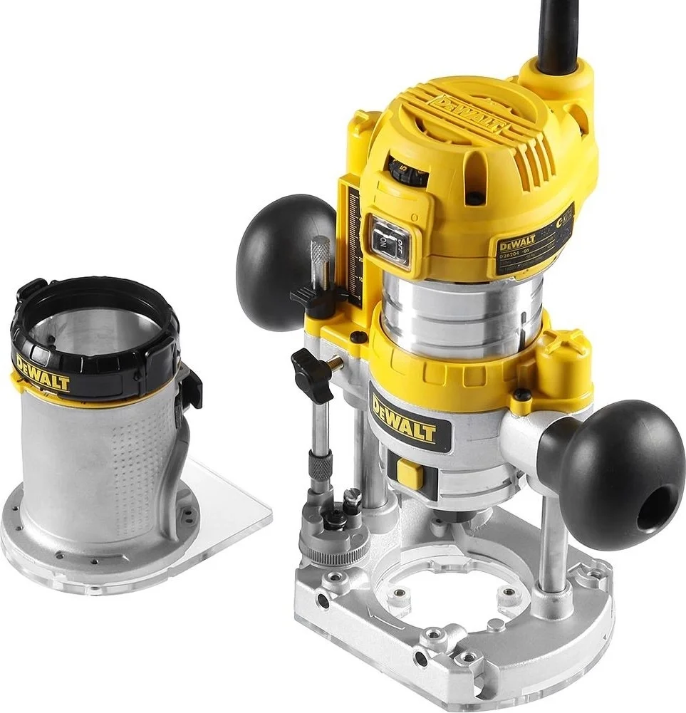 Фрезер DEWALT D26203-QS двуручный электронная регул. скорости с обр. связью 900Вт 16000-27000об/м