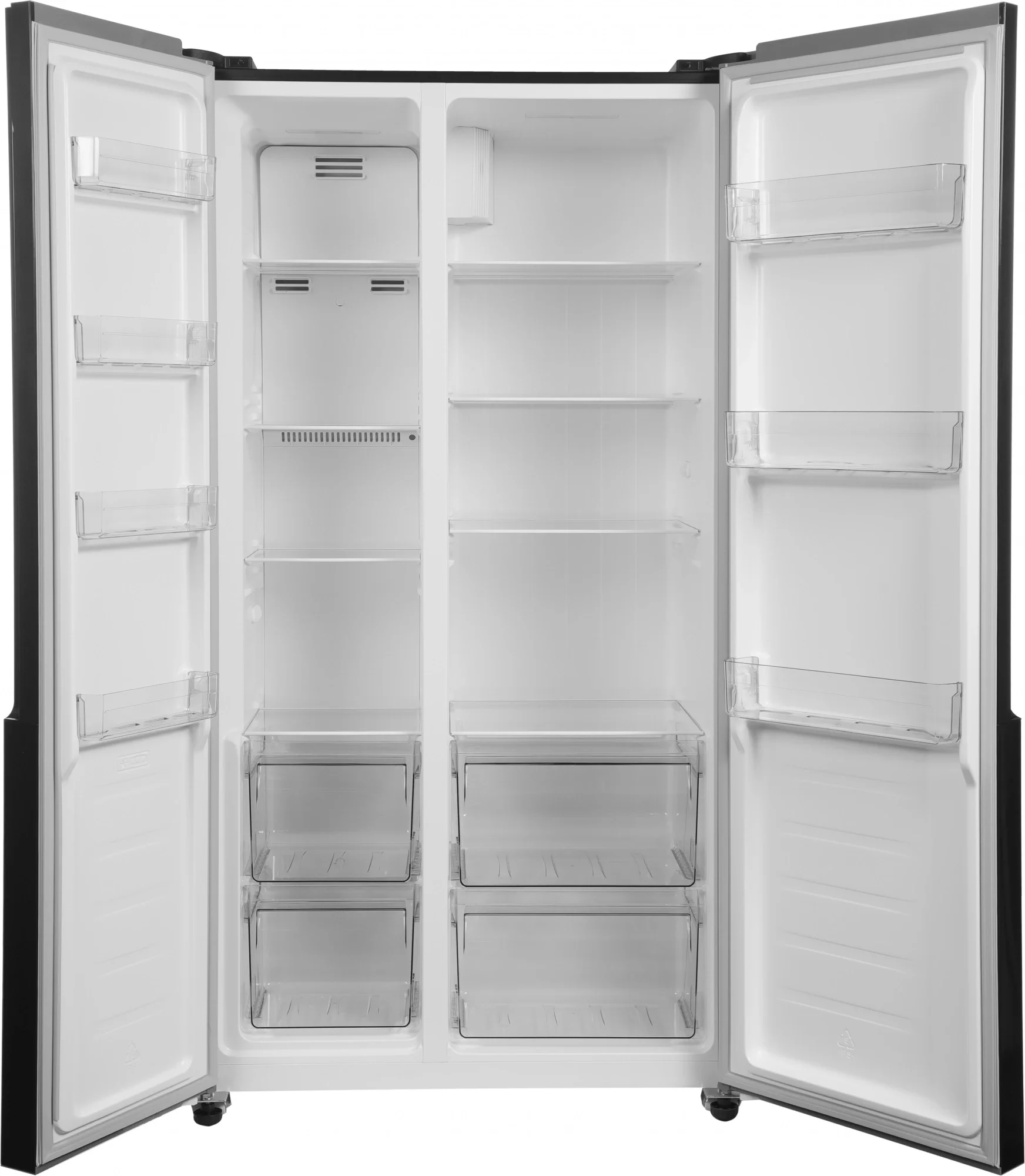 Холодильник KRAFT Т0000121790, 500 л, No Frost, черный