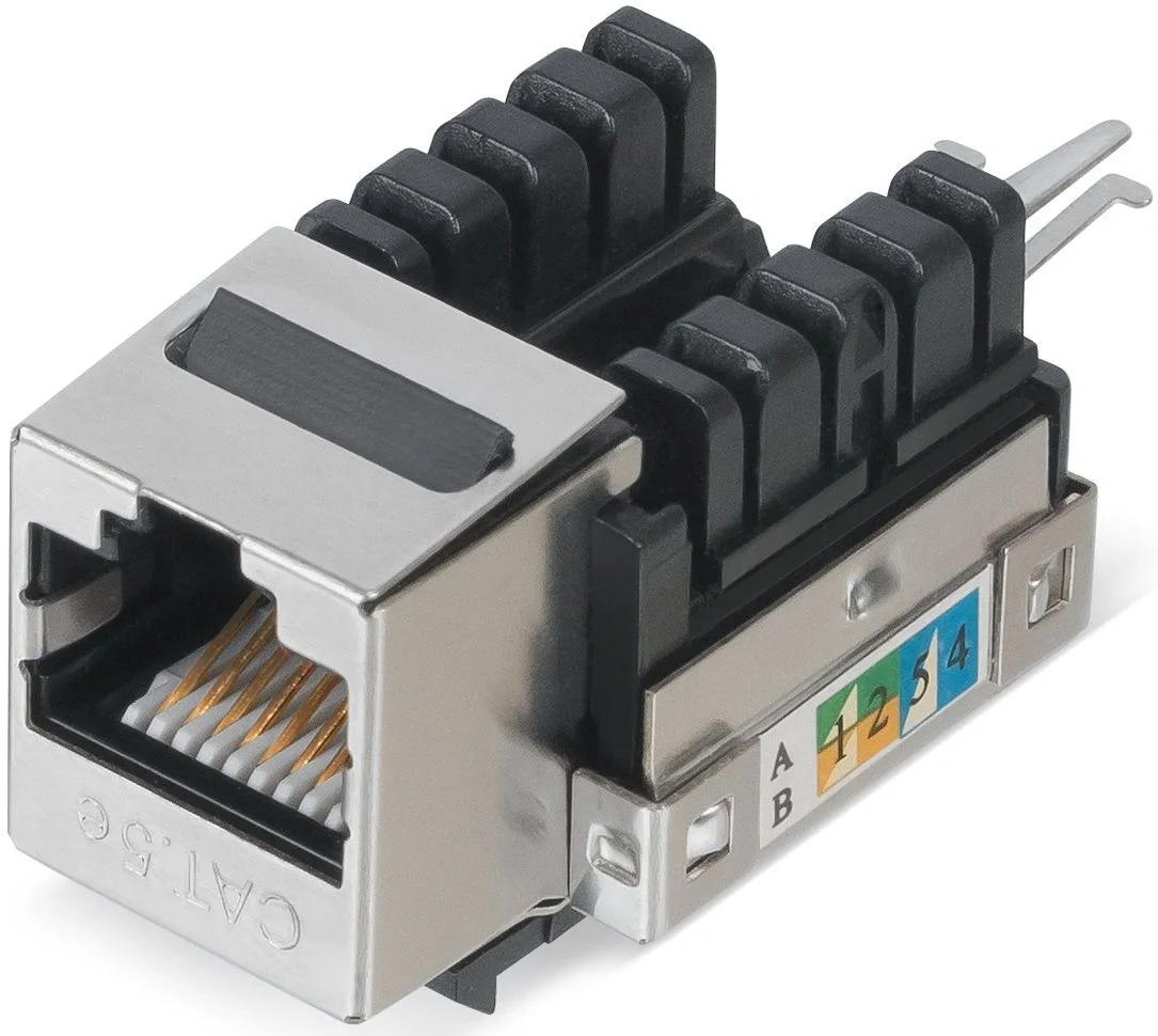 Вставка Keystone WRLine WR-KJ-RJ45-C5E-SH-90, RJ-45, 5e, экран.