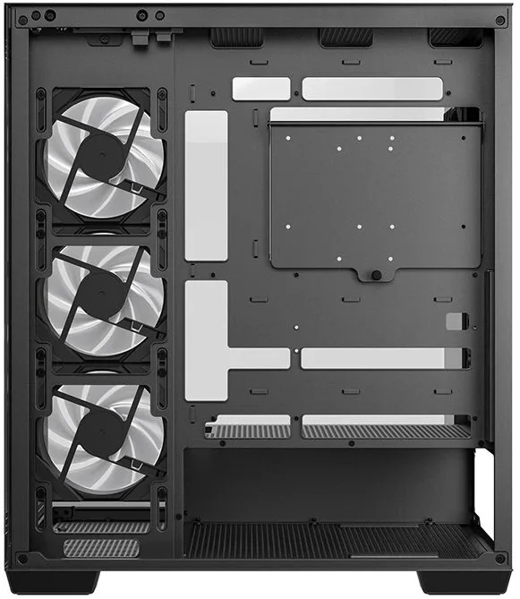 корпус Deepcool CG580 4F без БП, боковое окно (панорама), 4x120mm ARGB PWM вентилятора, черный, ATX (R-CG580-BKADA4-G-1)