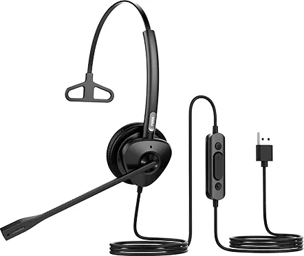 Гарнитура для IP телефонов Fanvil HT301-U USB Headset, Leather cushions, 260° bendable boom arm, Dual Color LED Indicator, Supports ENC technology Noise Cancellation, Mono Headset