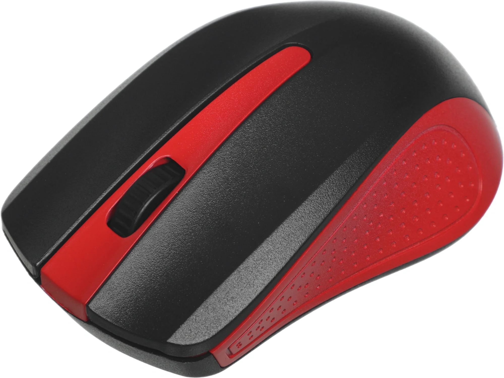 Мышь Oklick 485MW черный/красный оптическая 1600dpi беспров. USB для ноутбука 3but (997828)