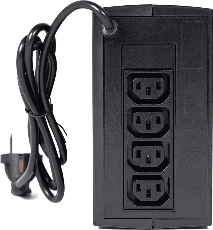 ИБП Импульс - ЮНИОР 650 ВА/360 Вт, Line-Interactive, in (220 - 240V Сетевой шнур (Schuko)), 4xIEC-320 C13, Tower, цвет чёрный, JN65101