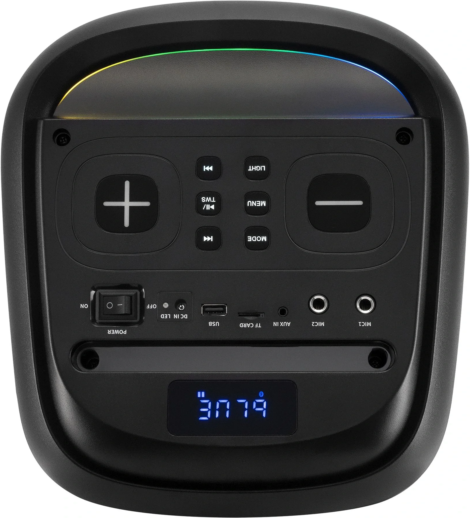 Минисистема Hyundai H-MC1237 черный 40Вт FM USB  BT micro SD