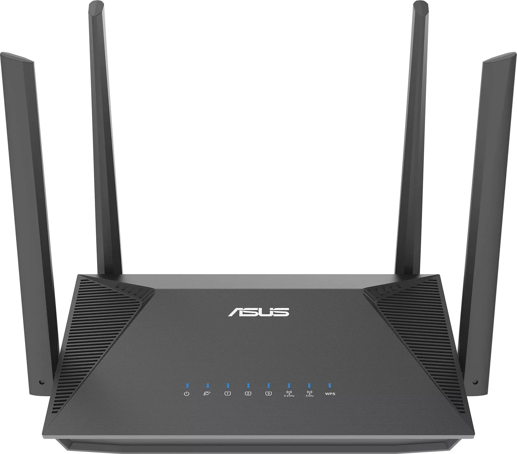RT-AX52 - Маршрутизатор с беспроводной точкой доступа, ASUS, RT-AX52, 2.4GHz/5GHz, 802.11a/b/g/n/ac/ax, AX1800, 1 порт 10/100/1000M WAN, 3 порта 10/100/1000M LAN