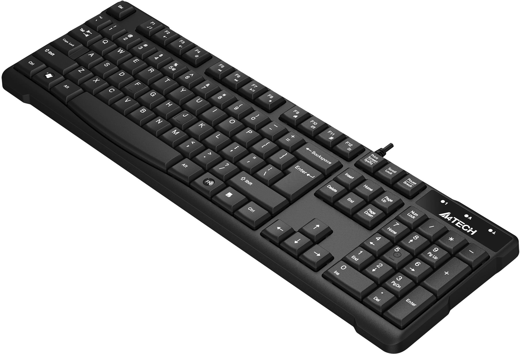 Клавиатура проводная A4TECH KR-750 черный (USB, 105 клавиш) (KR-750 BLACK)