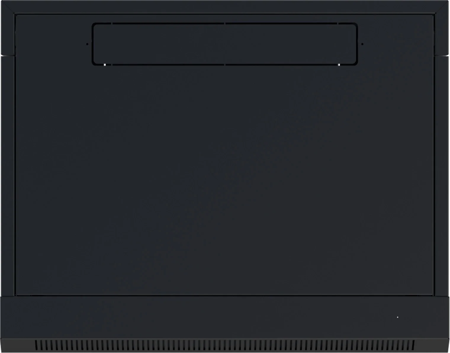 Настенный шкаф NTSS - W series, 6U, высота-370мм, глубина-600 мм, ширина-570 мм, стеклянная дверь, съемные стенки, max-60кг, полезная глубина-500мм, IP20, цвет чёрный, NTSS-W6U6060GS-BL