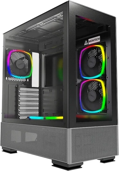 Корпус Montech Sky Two черный ATX 3x140mm 2xUSB3.0 audio bott PSU [SKY TWO BL]