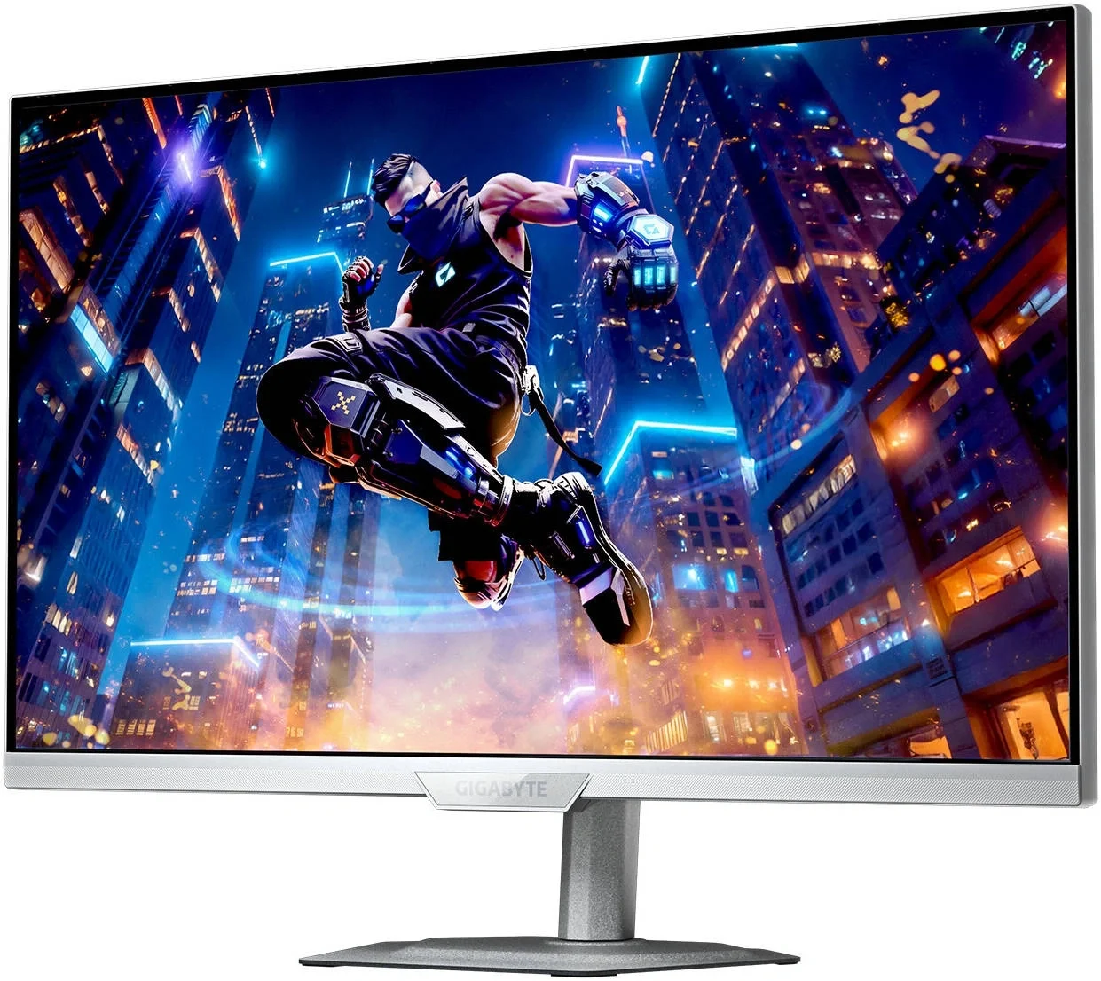 Монитор 27" Gigabyte M27UP ICE IPS 3840x2160, 160 Гц, 1 мс (GtG), 16:9, 350 кд/м², 2xHDMI 2.1, DP 1.4, USB-C (18 Вт), USB Hub (4x USB 3.2), 3.5 Jack, DisplayHDR 400, FreeSync Premium, G-Sync Compatible, динамики (2x5 Вт), VESA 100x100, белый