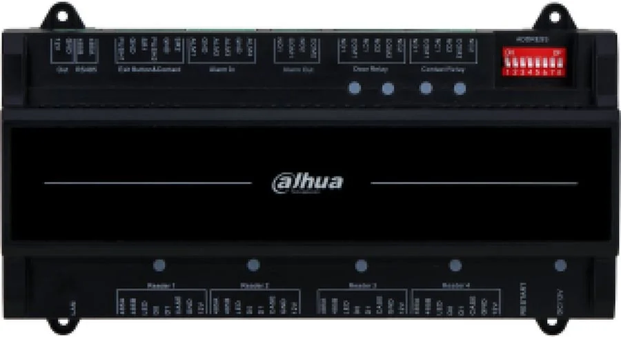DHI-ASC2202B-D Dahua -Контроллер на 2 двери (2-сторонний доступ) > Поддержка TCP/IP
· Протоколы связи: RS-485 и Wiegand (W26 и W34)
· Ёмкость: 100 000 пользователей. До 500 000 записей о считывании карт
·  Поддержка блокировки, объединения групп, защиты от повторного прохода, удаленной разблокировки и т.д.
· Поддерживается тревога тампера считывателя карт, тревога тайм-аута датчика двери, тревога по принуждению и тревога неправильного пароля и др.
· Встроенный RTC, поддержка ручной и автоматической синхронизации времени
· Поддержка защиты памяти при отключении питания и онлайн-обновление
· Поддержка Watchdog (защита системы от программных или аппаратных сбоев)
· Поддержка питания PoE