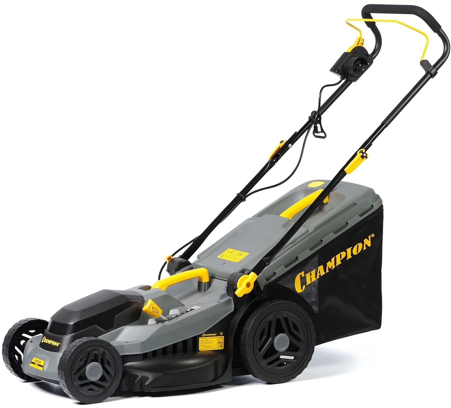 Газонокосилка Champion EM4318, электрическая, 1.8кВт, 430мм, 52л