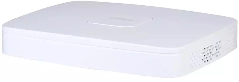 Видеорегистратор IP Dahua DHI-NVR4108-8P-4KS3, 8-канальный c PoE, 4K, H.265+. Входящий поток до 160 Мбит/с; сжатие: H.265+, H.265, H.264+, H.264; разрешение записи до 12 Мп; 8 портов PoE.