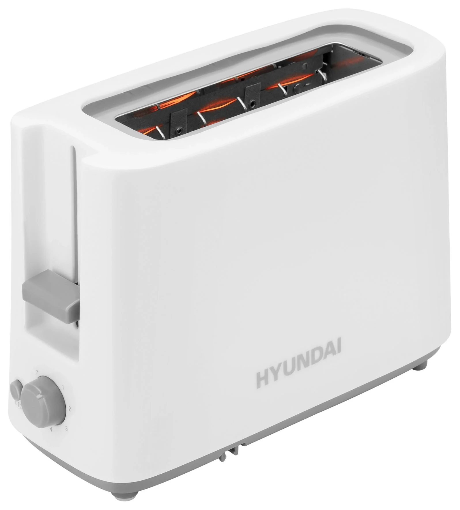 Тостер Hyundai HYT-8006, белый/серый (HYT-8006)