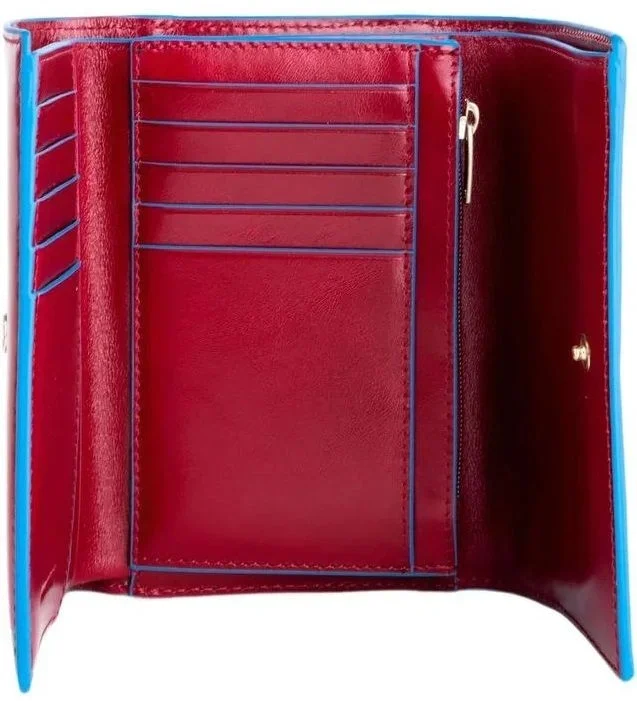 Кошелек женский Piquadro Blue Square PD6471B2R/R красный натур.кожа