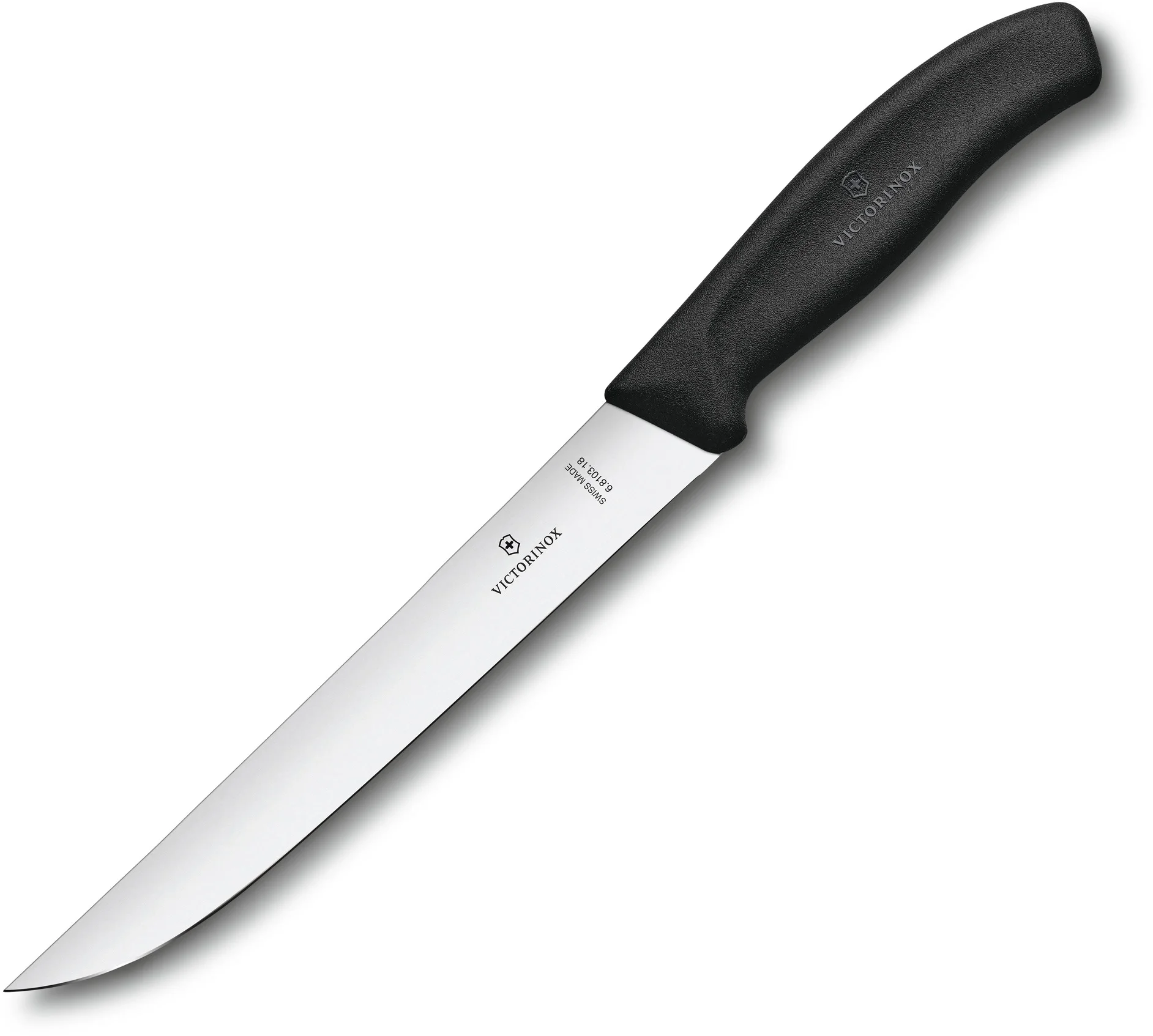 Нож Victorinox 6.8103.18B, Swiss Classic, разделочный, 180мм, черный