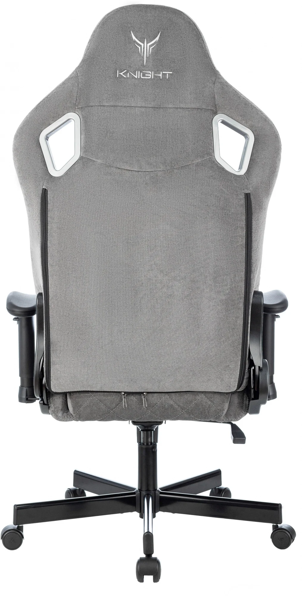 Кресло игровое Knight Outrider LTD серый Light-19 с подголов. крестов. металл