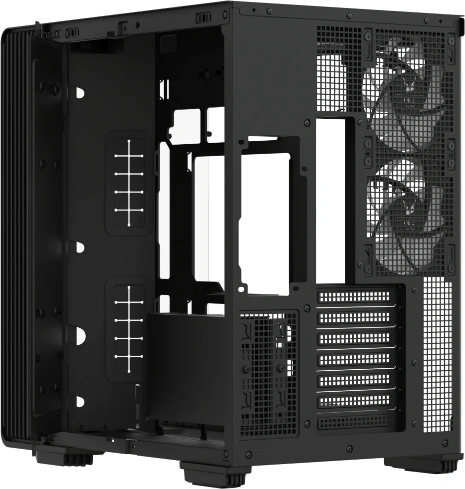 Компьютерный корпус Formula Crystal Z7 черный без БП ATX 11x120мм 4x140мм 1xUSB3.0 1xUSB3.1 audio bott PSU
