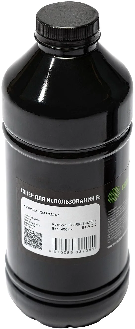 Тонер Cactus CS-RK-THМ247, черный, 400г, для Катюша Р247/М247