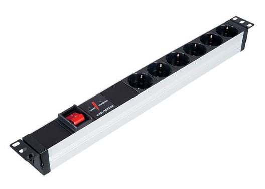 PDU LANDE LN-PRZ-AKK-1U6P-SC, 16А, 6xSchuko, 1U
