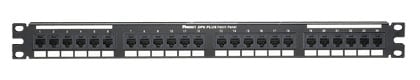 Патч-панель в шкаф 19'' 1U, порты: 24 x RJ-45 кат.6, черный, PANDUIT (DP24688TGY)