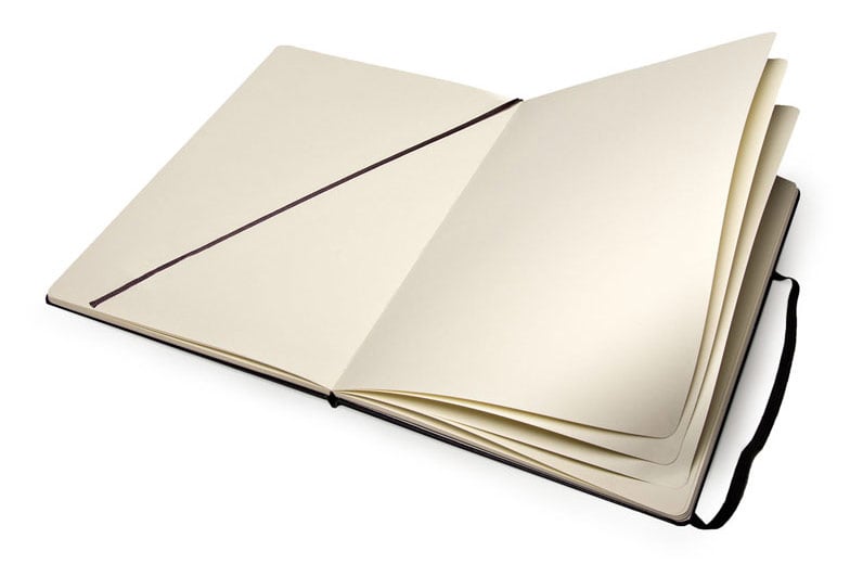 Блокнот для рисования Moleskine ART SKETCHBOOK ARTQP063 Large 130х210мм 104стр.  твердая обложка черный