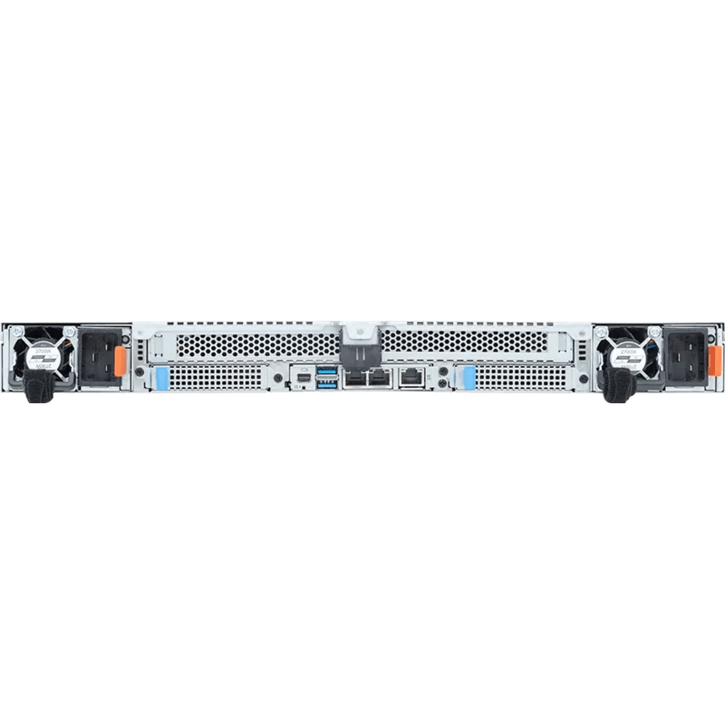 Серверная платформа/ Gigabyte R183-ZK0 REV3.0; 1U, 2 x Socket SP5 (LGA 6096) 500W, 48 x DDR5 5200/4400*, 4 x 2.5" NVMe/SATA, 2+1* x M.2 PCIe (2280/22110), 2 x PCIe x16 Gen5, 2 x OCP NIC 3.0 (Gen5 x16), 2 x 1Gbe LAN (Intel I350-AM2) + 1 x Management LAN, 1+1 2700W