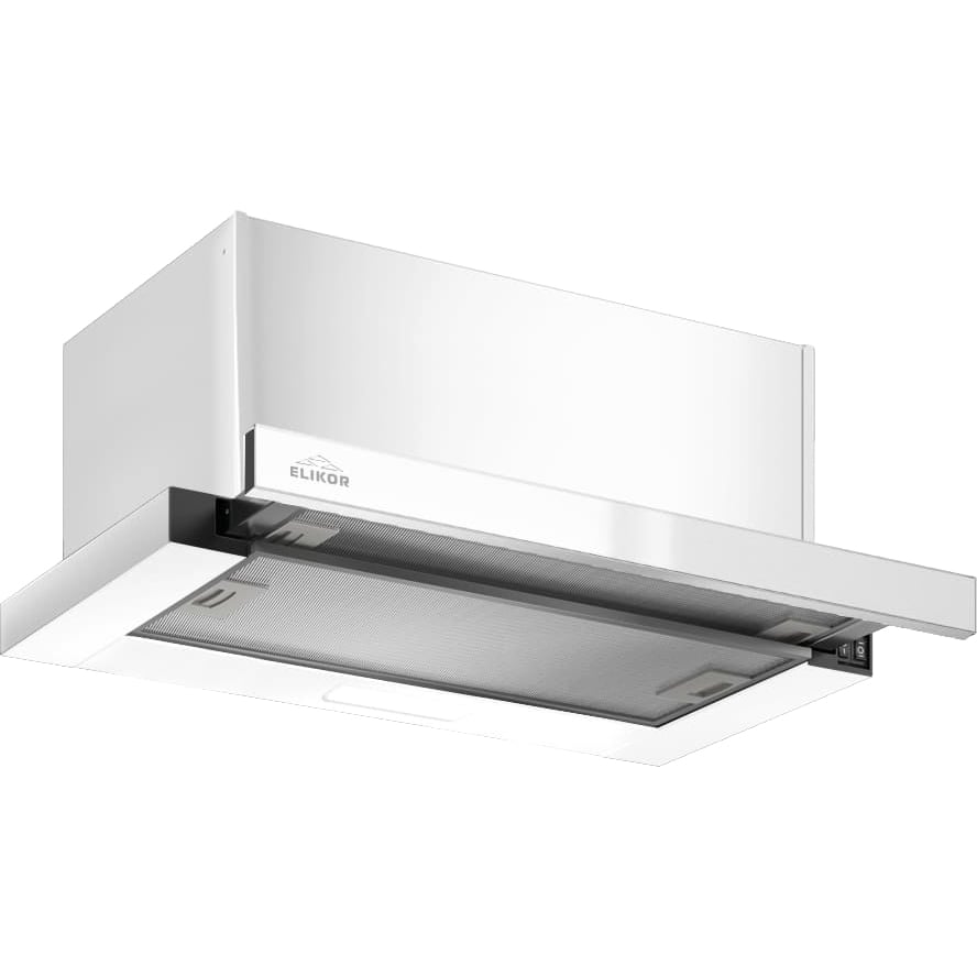 Retail&Kitchen, BEST, Кухонная вытяжка ELIKOR КВ Slide Glass 50П-1000, белый/белое стекло