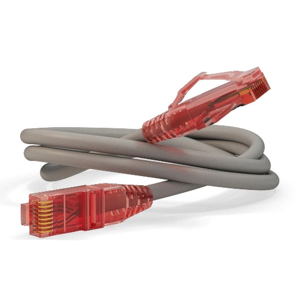 Патч-корд Hyperline PC-LPM-UTP-RJ45-RJ45-C5e-5M-LSZH-GY, U/UTP, Cat.5e, 5 м, серый