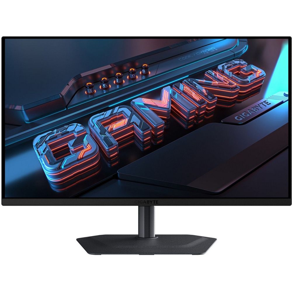 Монитор 27" Gigabyte MO27U2 QD-OLED 3840x2160, 240 Гц, 0.03 мс, 16:9, 250 кд/м², 2xHDMI 2.1, DP 1.4, USB-C (18 Вт), 3.5 Jack, USB Hub (3x USB 3.2), динамики (2x5 Вт), HDR10, FreeSync, G-Sync, черный