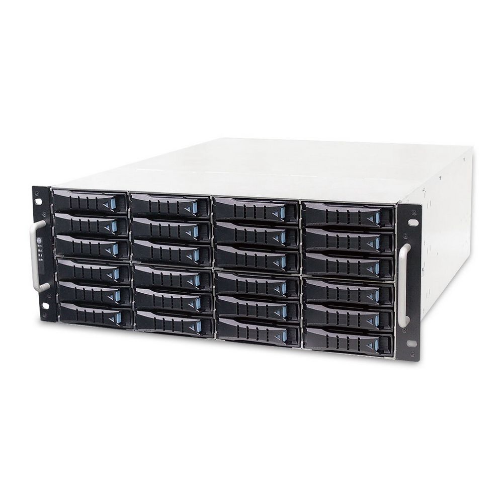 Корпус AIC «XJ1-40241-07 J4024-01, 4U, 24xSATA/SAS HS 3,5/2,5» universal bay, hot swap JBOD, 2xSAS 12G expande with 3xSFF-8644, 2xBMC, 549W 1+1 redundant 80+ Platinum, w/o rails, w/o bezel