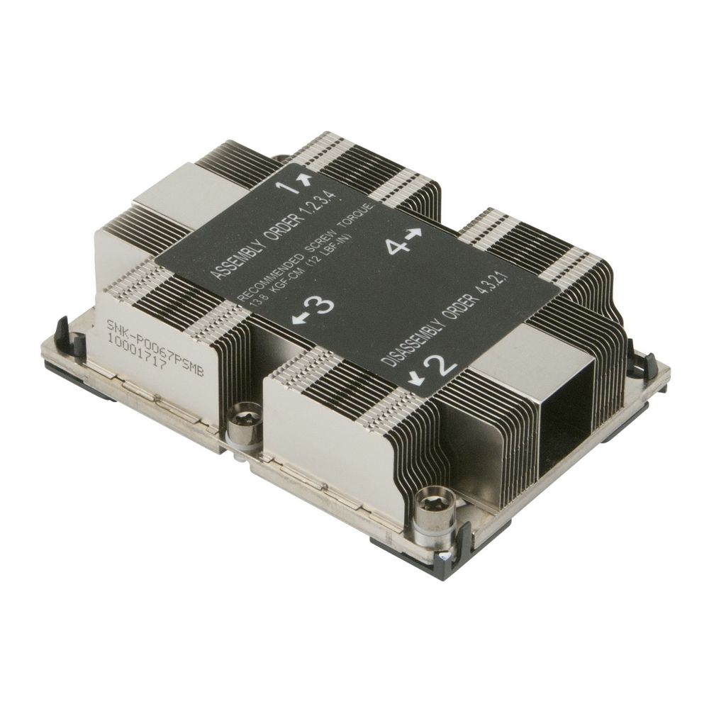 Радиатор Supermicro 1U Passive CPU Heat Sink Socket LGA3647-0 (SNK-P0067PSM)